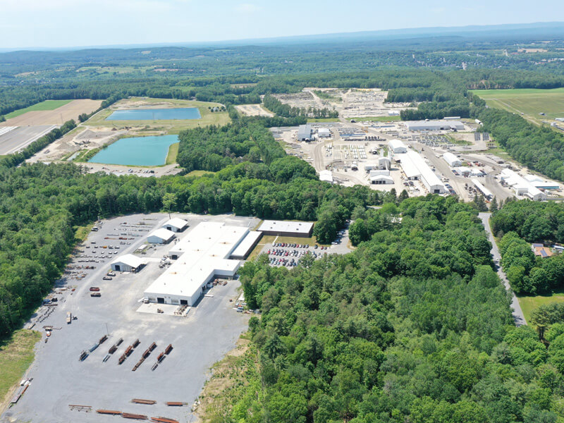aerial view of fort miller campus