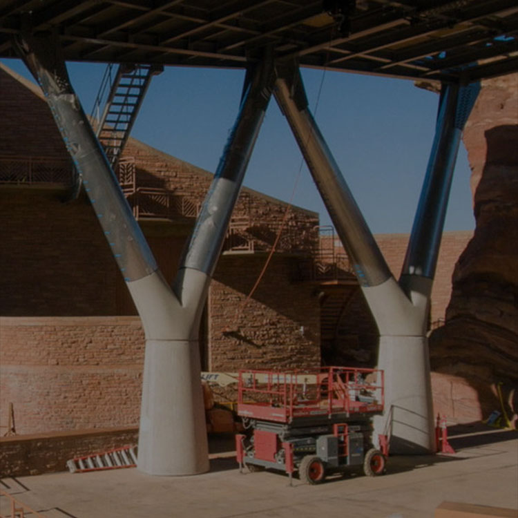 red rocks amphitheater in Denver, CO