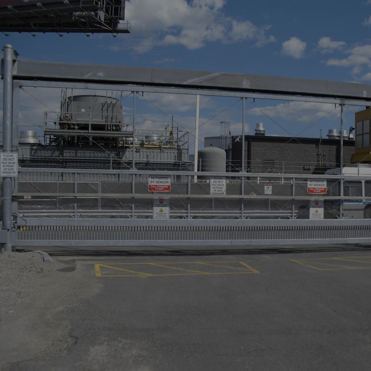 tymetal custom gate design in industrial park