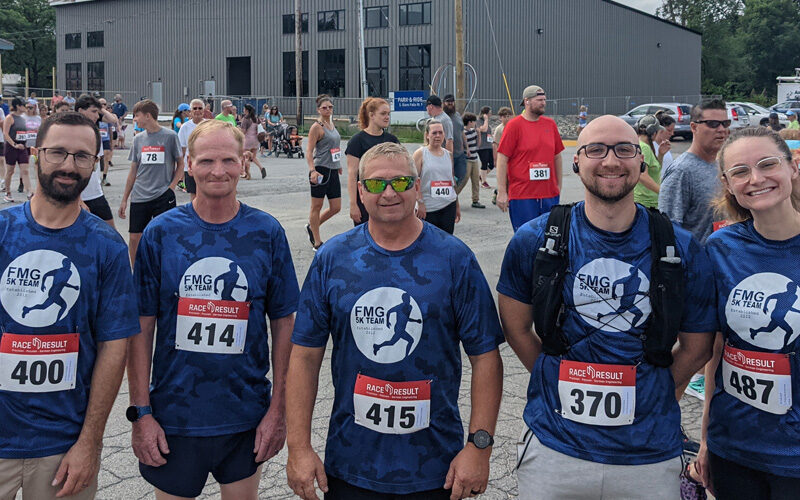 fort miller employees participating in 5k run for the roots