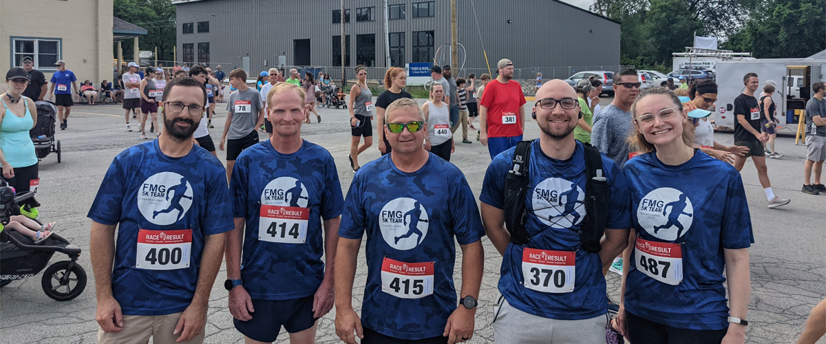 fort miller employees participating in 5k run for the roots