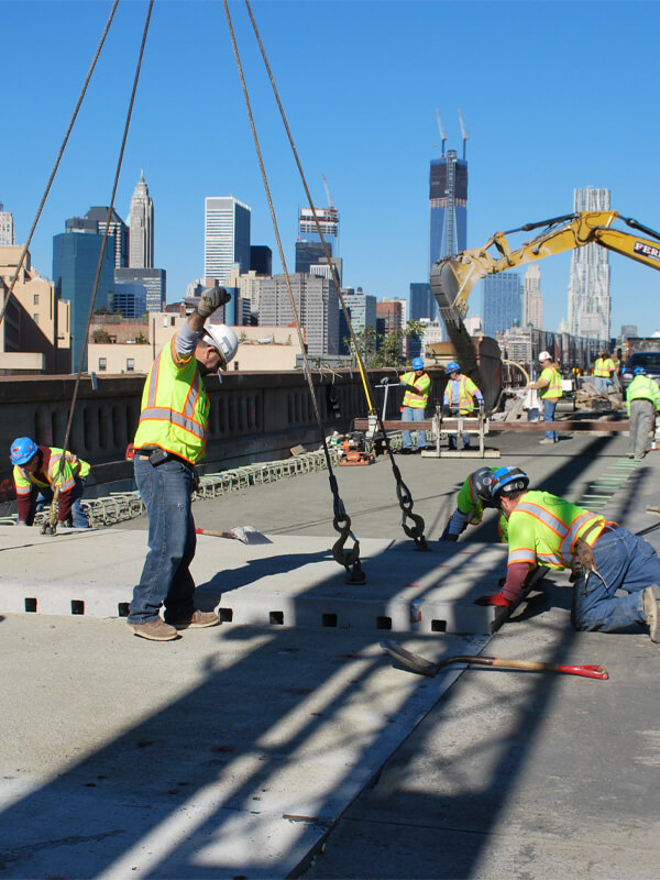 fort miller construction workers at site