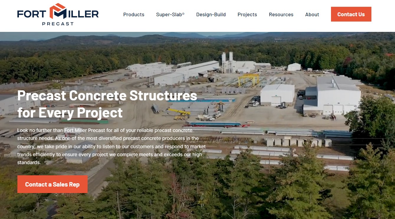 Screenshot of New Fortmiller.com website
