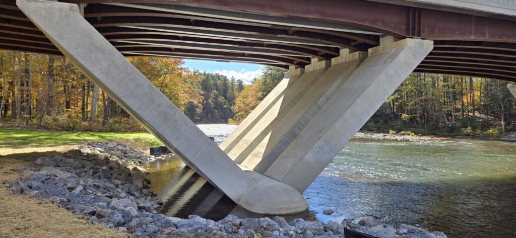 Precast pier legs created for the Boiceville Bridge project